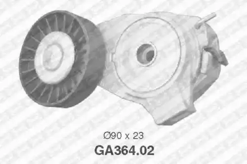 Ролик натяжителя ручейкового ремня SNR GA36402