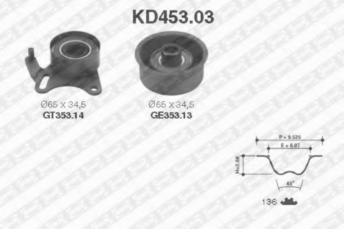 Рем.к-кт грм SNR KD453.03