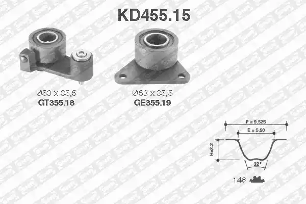 Комплект грм SNR KD45515