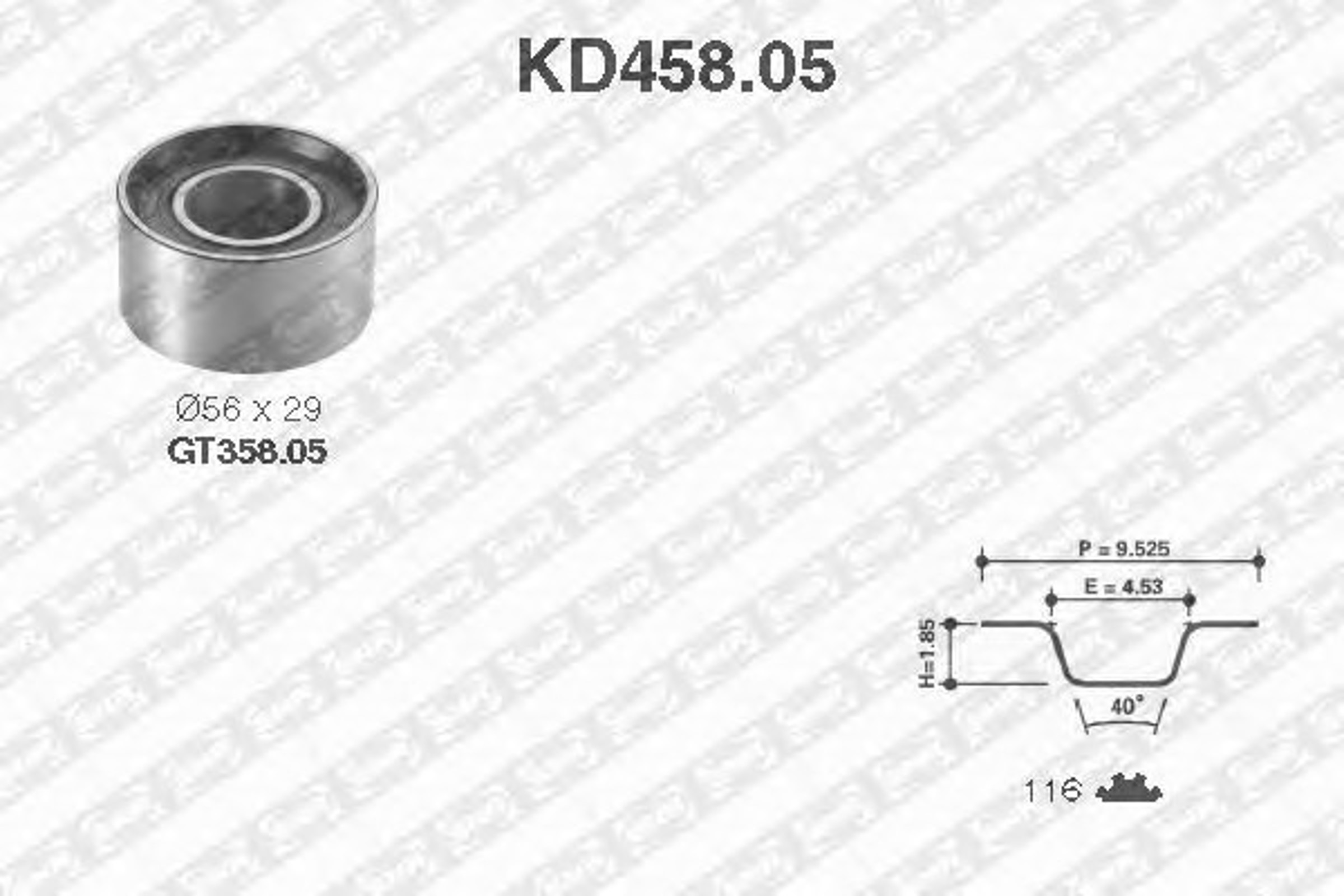 Комплект грм SNR KD458.05