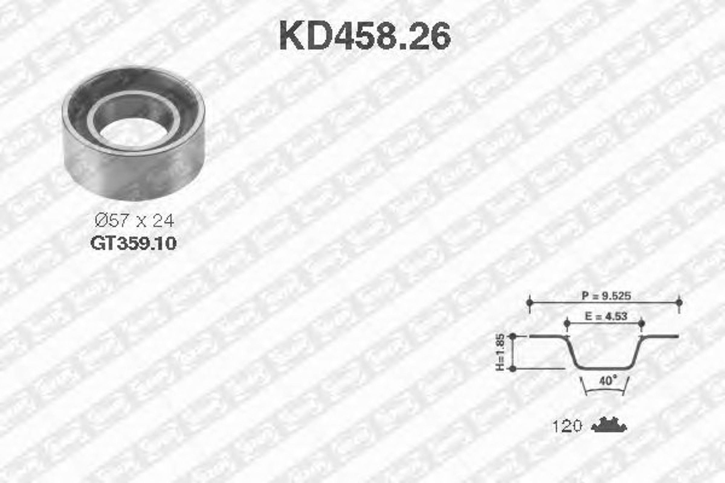 Комплект грм SNR KD458.26
