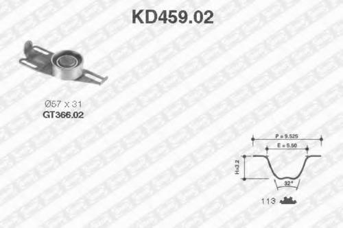 Комплект грм SNR KD45902