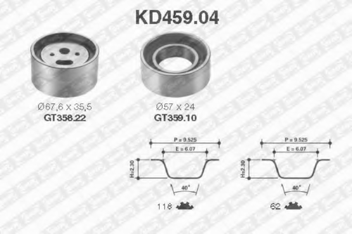 Рем.к-кт грм SNR KD459.04