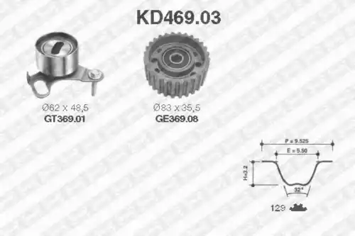 Комплект грм SNR KD46903