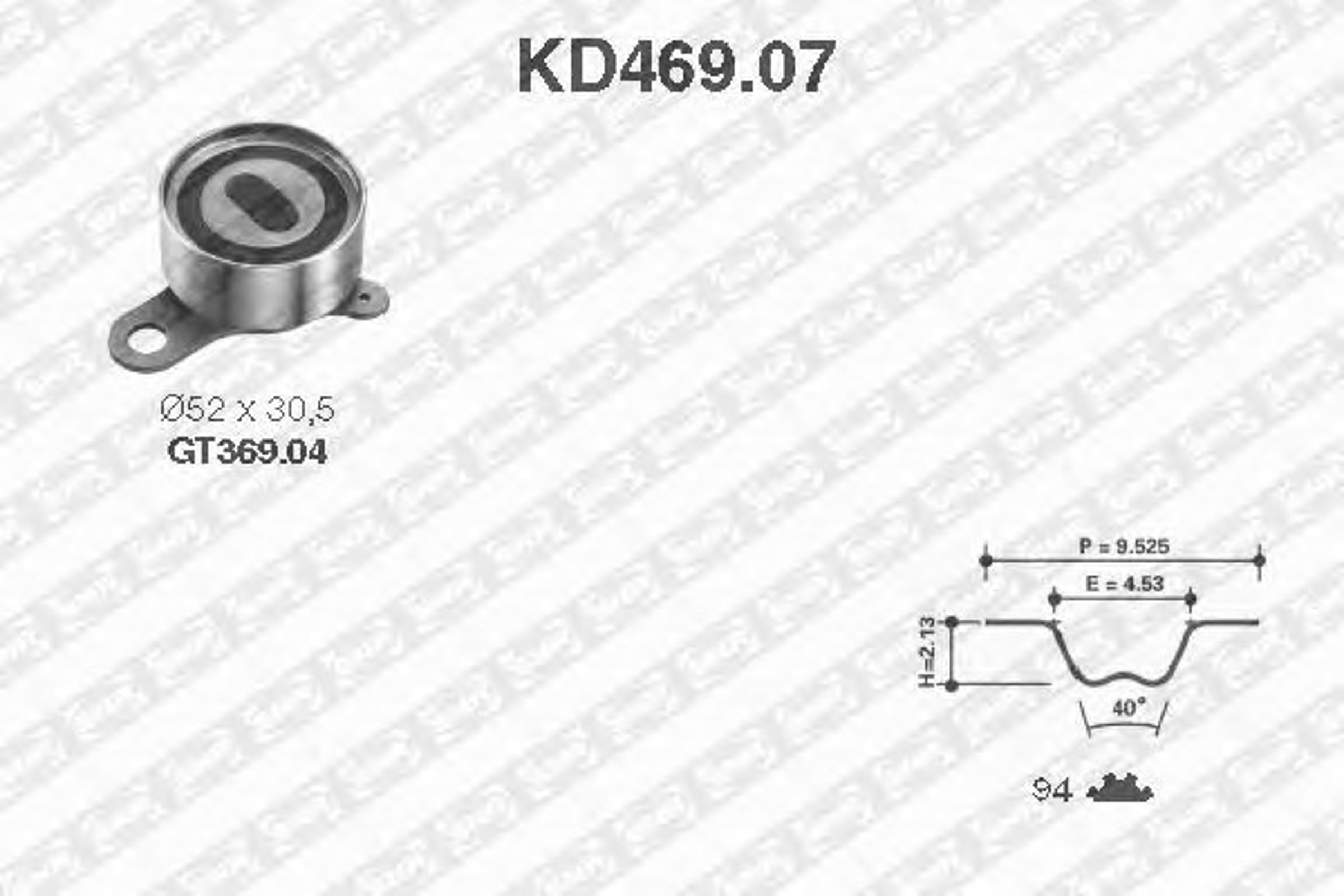 Комплект грм SNR KD469.07
