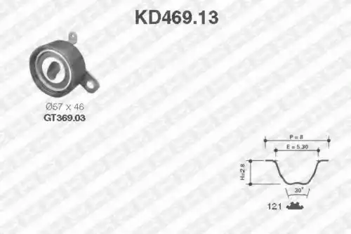 Комплект грм SNR KD46913