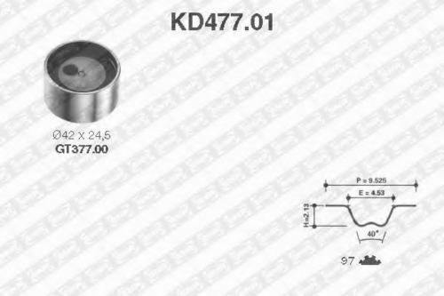 Комплект грм SNR KD477.01