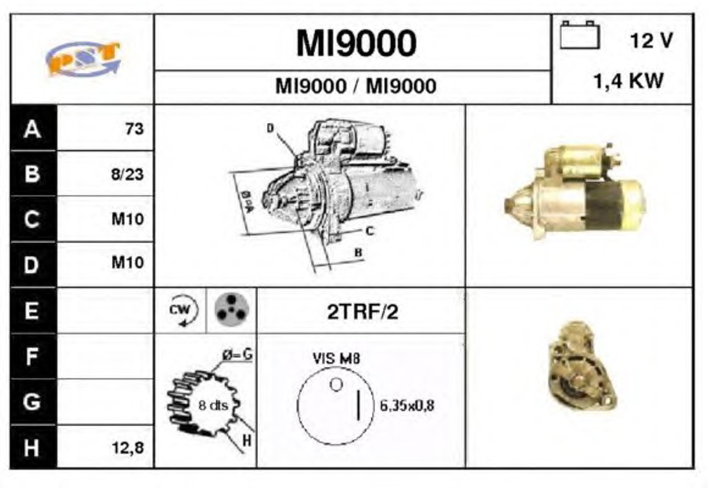 Стартер SNRA MI9000