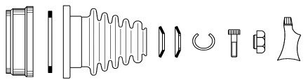 Шарнирный комплект приводного вала SPIDAN 22902