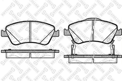 Колодки дисковые передние STELLOX 001 084B-SX