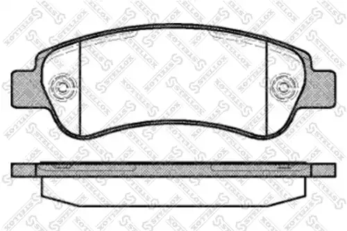 001 090-sx колодки дисковые задние STELLOX 001 090-SX