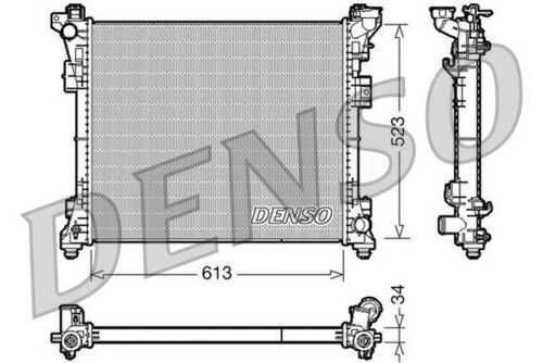Радиатор охлаждения двигателя STELLOX 10-26855-SX