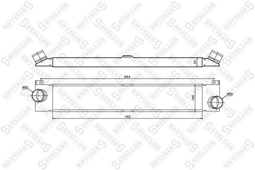 Интеркулер STELLOX 10-40198-SX