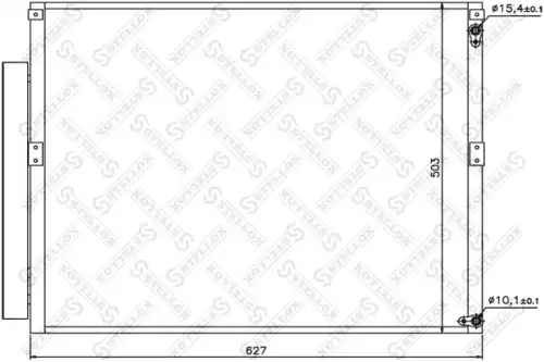 Радиатор кондиционера STELLOX 10-45528-SX