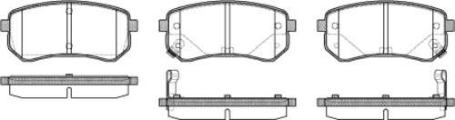 Комплект тормозных колодок дискового тормоза STELLOX 1146 002-SX