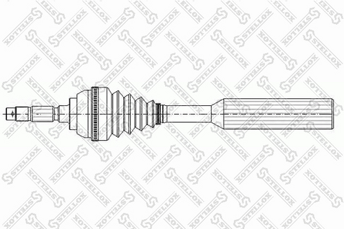 Полуось STELLOX 158 1053-SX