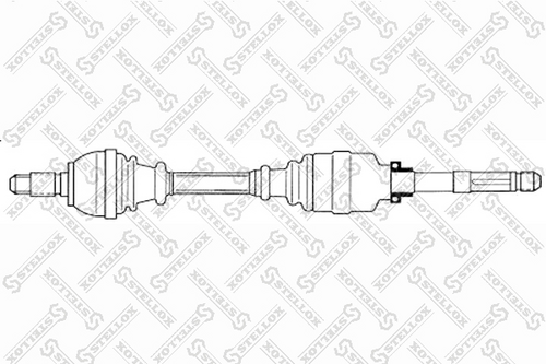 Полуось STELLOX 158 1775-SX