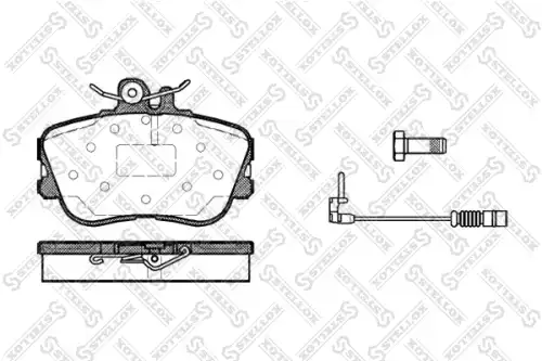 456 002-sx колодки дисковые передние STELLOX 456 002-SX
