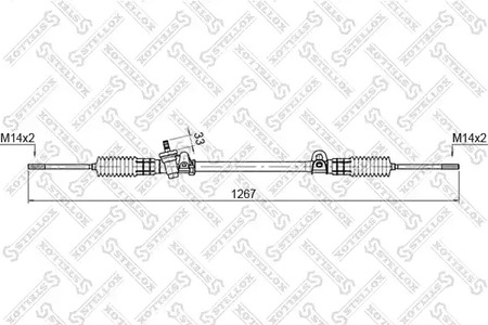 Рулевой механизм STELLOX 00-35013-SX