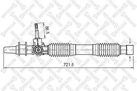Рулевой механизм STELLOX 00-35019-SX