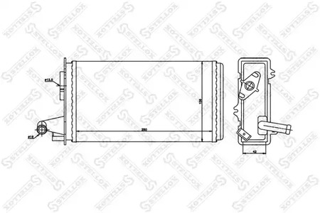 Теплообменник отопления салона STELLOX 10-35006-SX