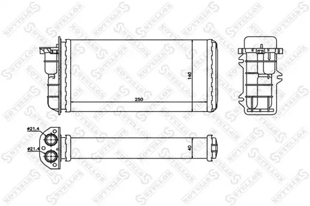 Теплообменник отопления салона STELLOX 10-35008-SX