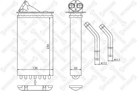 Теплообменник отопления салона STELLOX 10-35011-SX