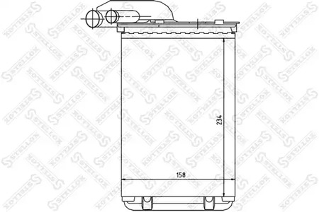 Теплообменник отопления салона STELLOX 10-35014-SX
