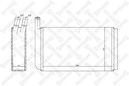 Теплообменник отопления салона STELLOX 10-35018-SX
