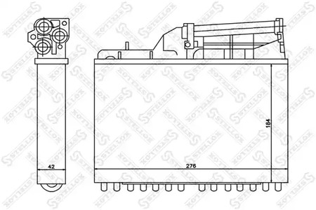 Теплообменник отопления салона STELLOX 10-35041-SX