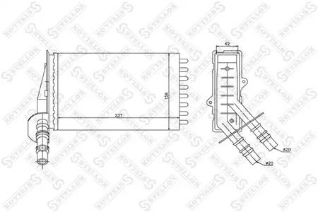 Теплообменник отопления салона STELLOX 10-35043-SX