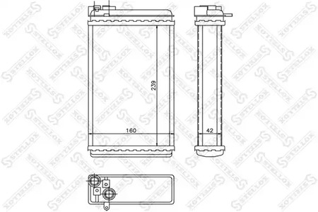 Теплообменник отопления салона STELLOX 10-35046-SX