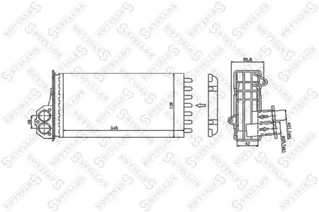 Теплообменник отопления салона STELLOX 10-35047-SX