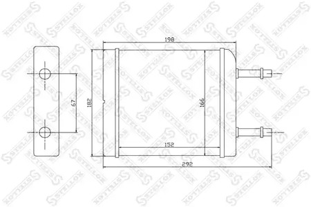 Радиатор печки STELLOX 10-35050-SX