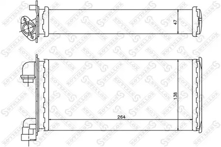 Теплообменник отопления салона STELLOX 10-35078-SX