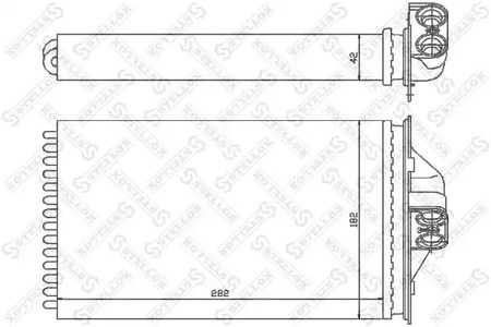 Радиатор печки STELLOX 10-35089-SX