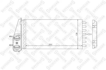Теплообменник отопления салона STELLOX 10-35096-SX