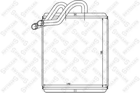 Теплообменник отопления салона STELLOX 10-35110-SX