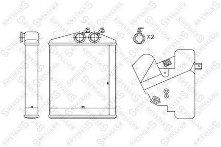 Теплообменник отопления салона STELLOX 10-35122-SX