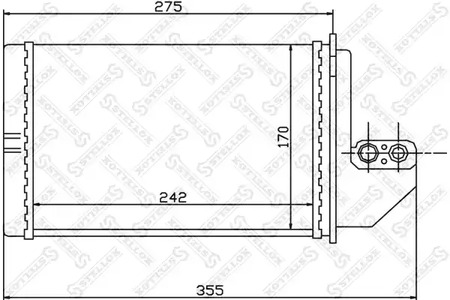 Теплообменник отопления салона STELLOX 10-35138-SX