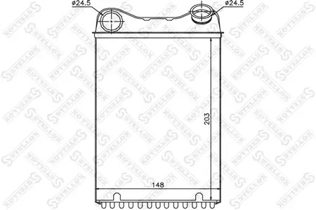 Теплообменник отопления салона STELLOX 10-35165-SX