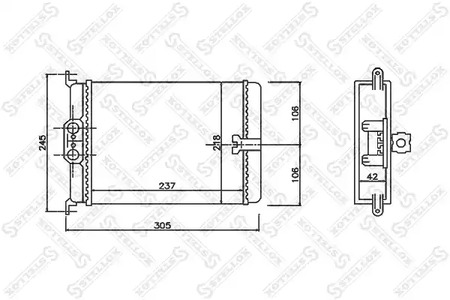 Теплообменник отопления салона STELLOX 10-35171-SX