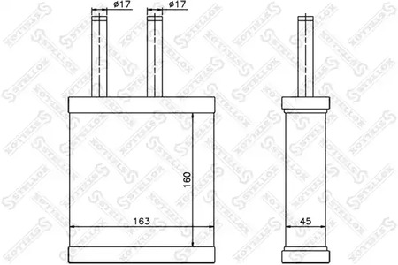 Теплообменник отопления салона STELLOX 10-35189-SX