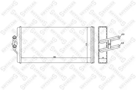 Теплообменник отопления салона STELLOX 10-35232-SX