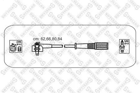Комплект проводов зажигания STELLOX 10-38115-SX