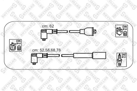 Комплект проводов зажигания STELLOX 10-38487-SX