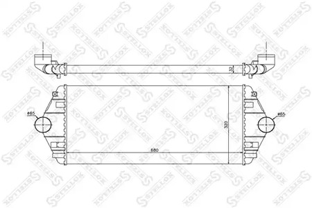 Интеркулер STELLOX 10-40082-SX