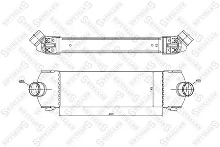 Интеркулер STELLOX 10-40092-SX