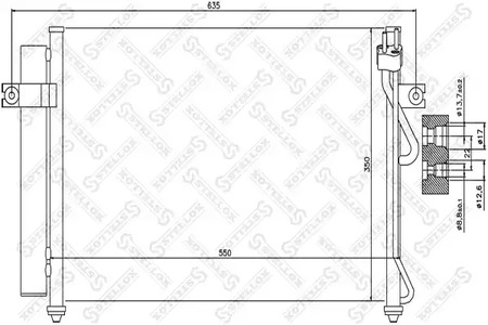 Конденсатор кондиционера STELLOX 10-45028-SX