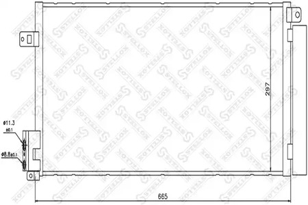 Конденсатор кондиционера STELLOX 10-45092-SX